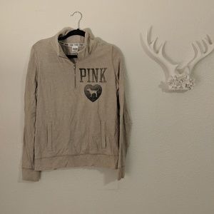 Tan PINK sweatshirt